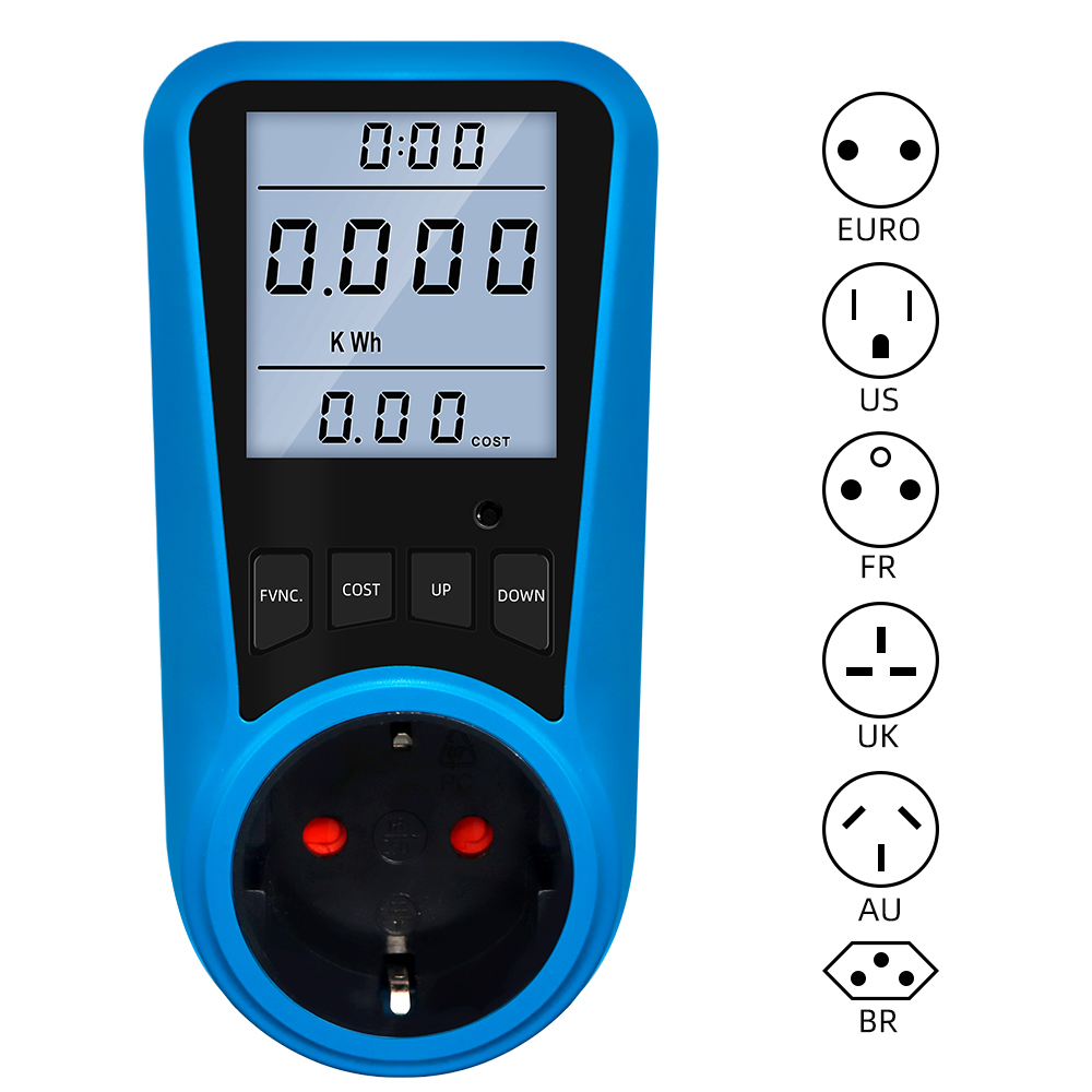 Digital Current Meter Voltmeter | Power Energy Tester Wattmeter | Watt Meter Socket – Eu – Aliexpress – Ships From : China – Color : UK Plug Backlight