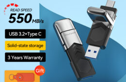 MOVESPEED 1TB USB 3.2 Gen 2 Type C Pen Drive 2 in 1 550MB/s High Speed USB Flash Drive 512GB 256GB 128GB for Phones Laptop PC