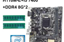 Asus H110M-E Motherboard with Core i5-7400 cpu+DDR4 8G*2 ram LGA 1151 intel H110 Motherboard kit PCI-E 3.0 USB3.0 SATA 3