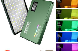 soonpho RGB LED Camera Light Full Color Output Video Light Kit Dimmable 2500K-8500K Bi-Color Panel Light CRI 95+